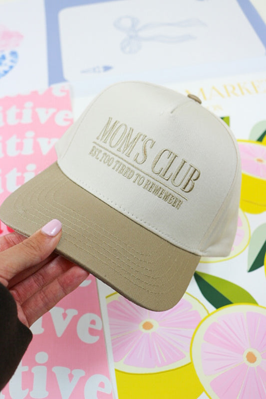 Moms Club Tan Trucker Hat