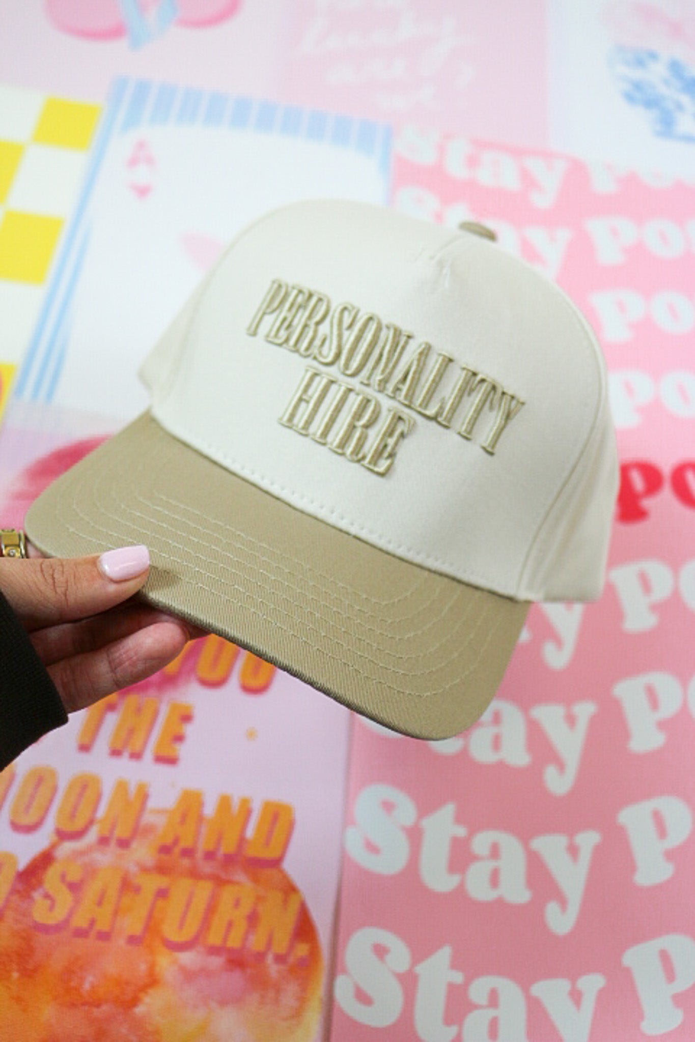Personality Hire Tan Trucker Hat