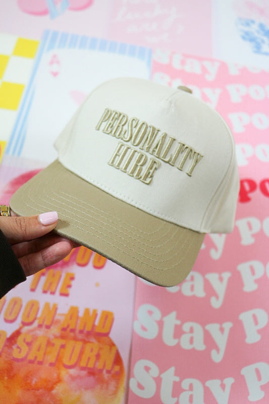 Personality Hire Tan Trucker Hat