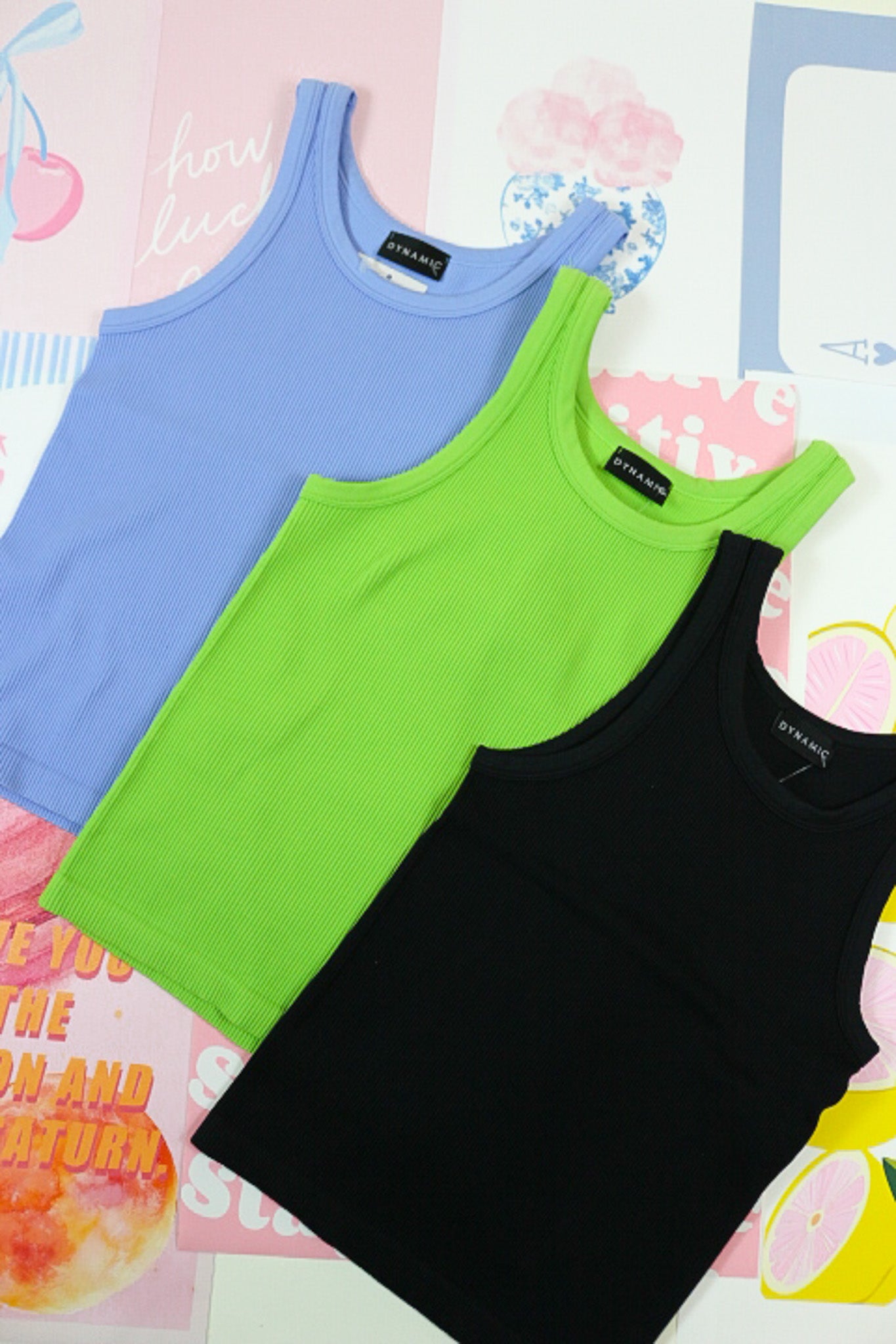 Dynamic Ribbed Full Tank - Multiple Colors