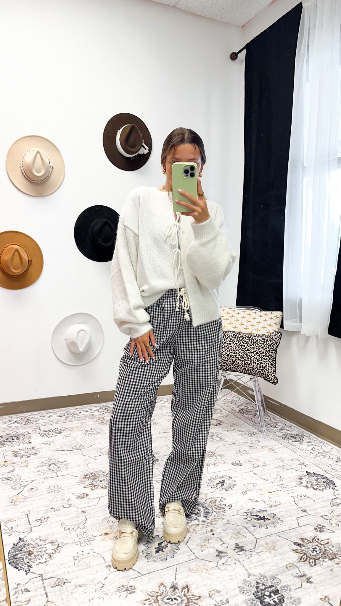 All The Right Ways Checkered Pants -2 Colors
