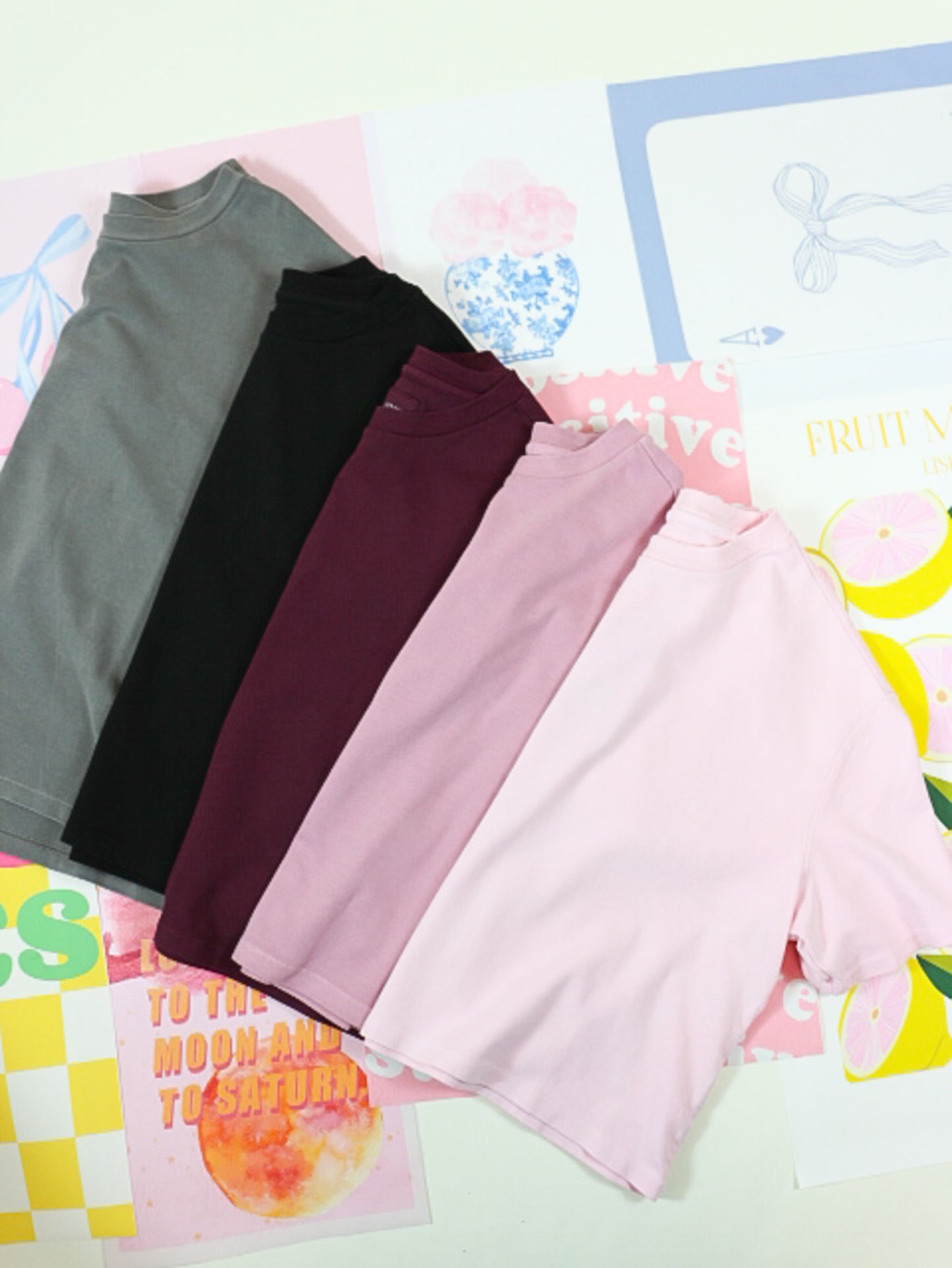 Maddox Solid Boyfriend Tee - 6 Colors