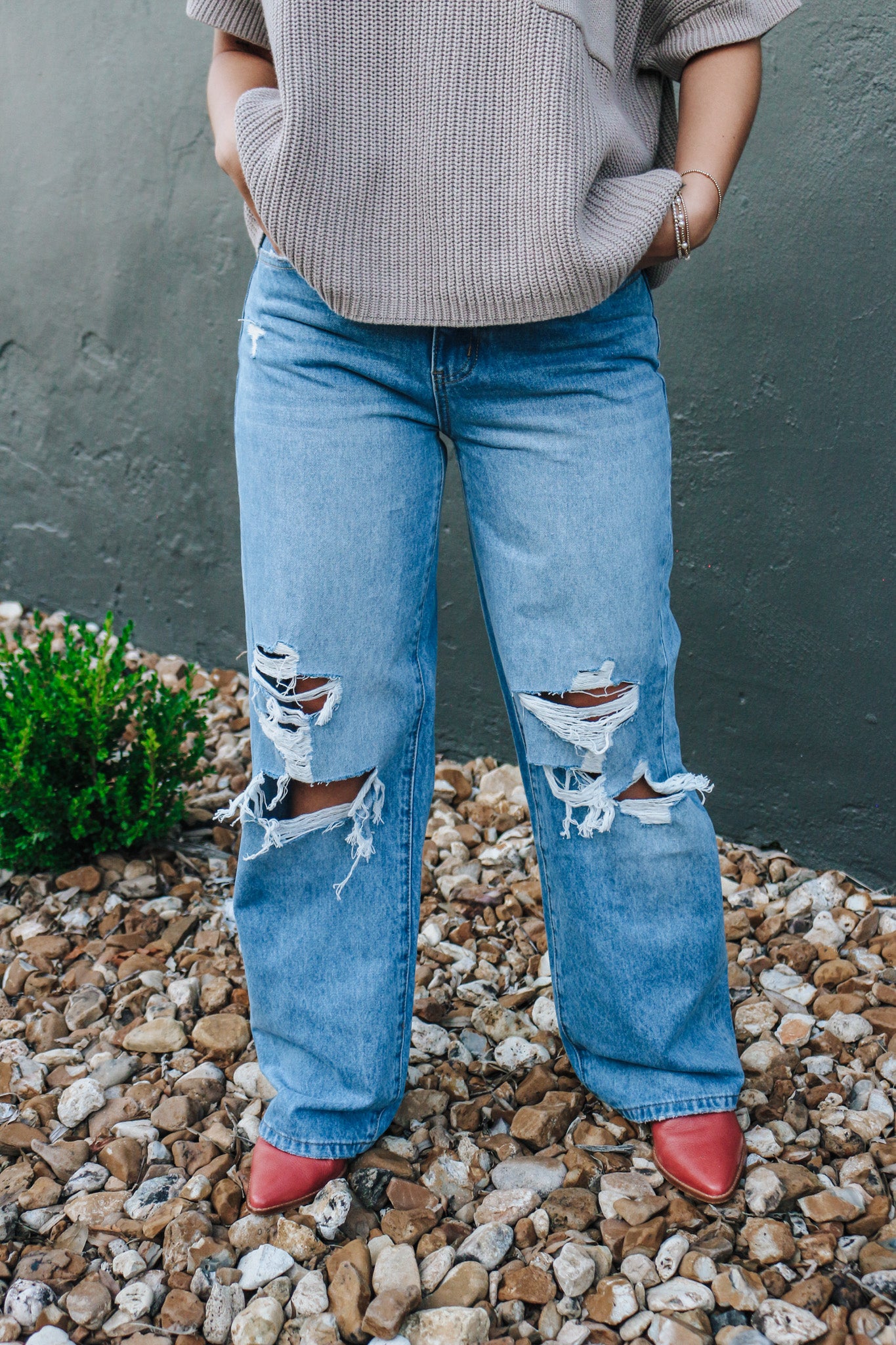 Olivia Toll Free Wide Leg Vintage Vervet Jean