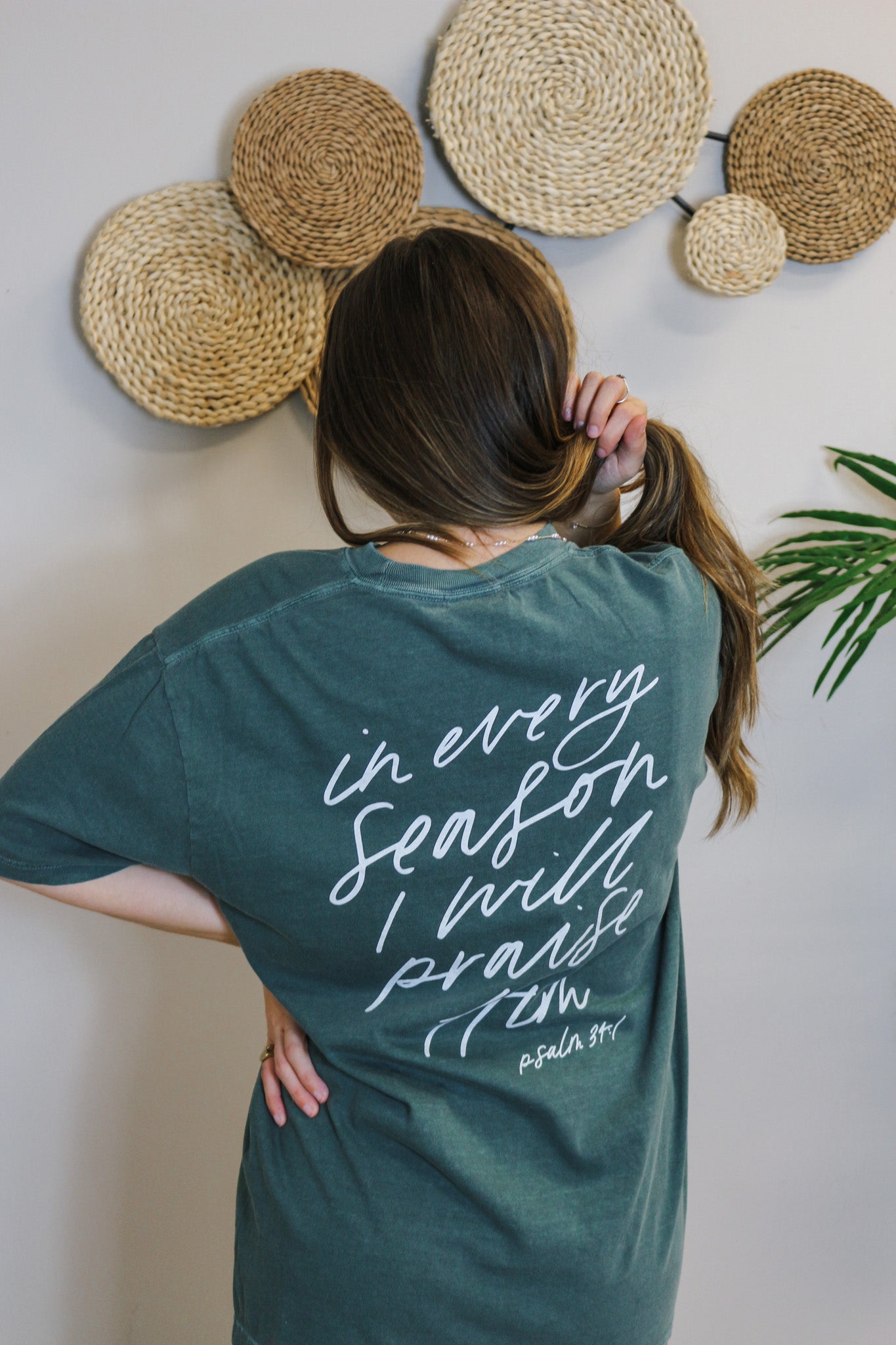 In Every Season Green Graphic Tee