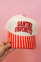 Santa's Favorite Women's Red Trucker Hat