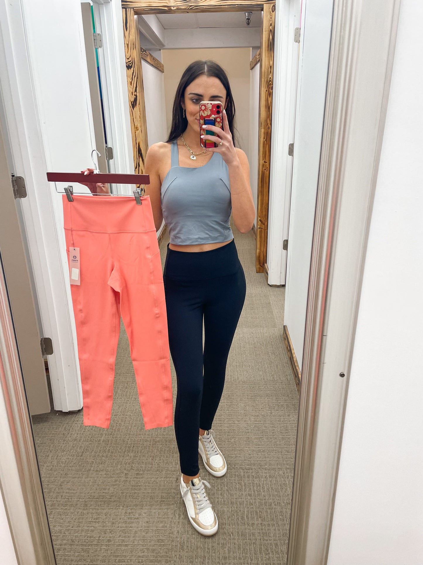 Get To Moving Laser Cut High Waisted Leggings - 2 Colors