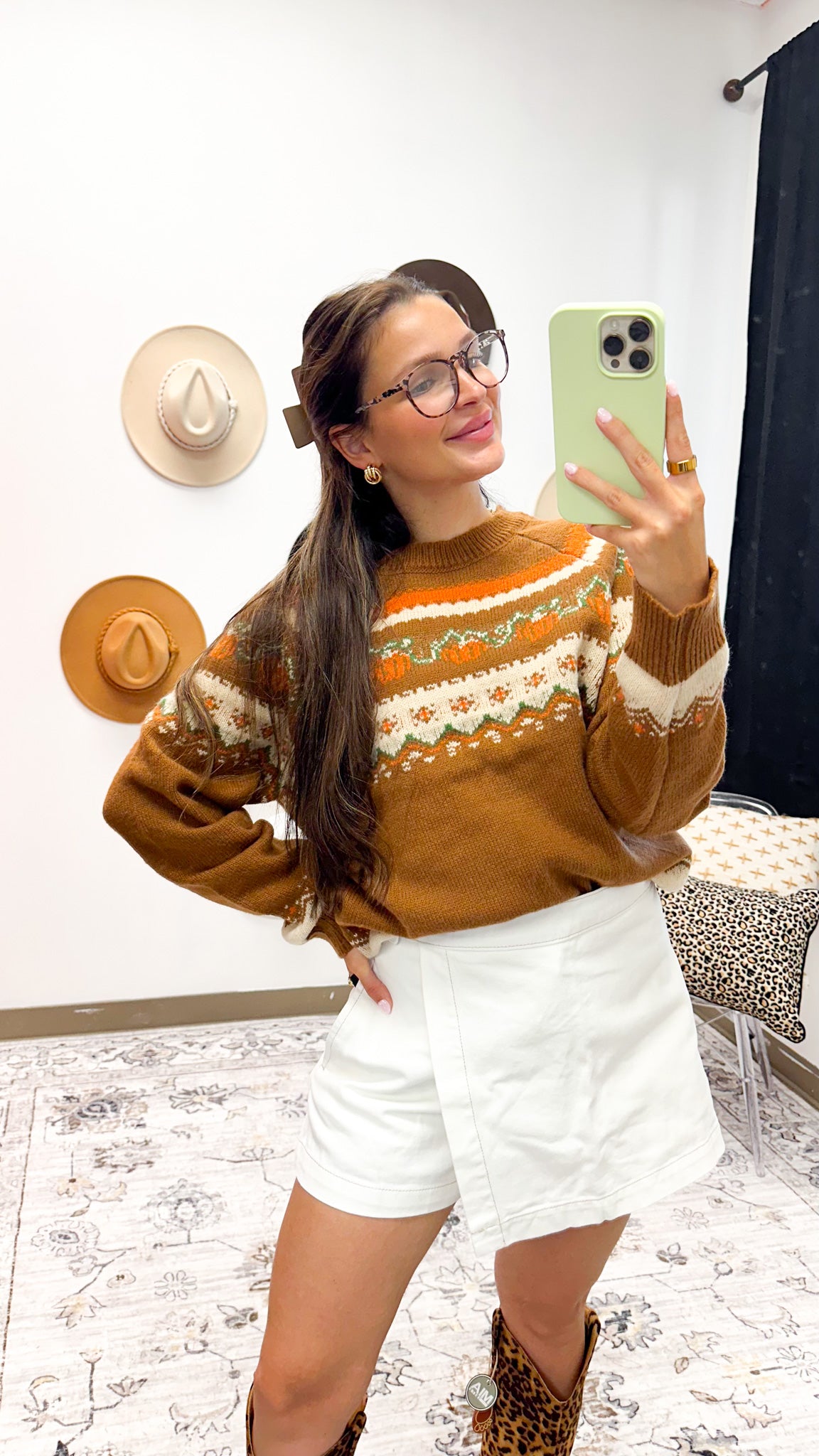 Pumpkin Patching Brown Sweater