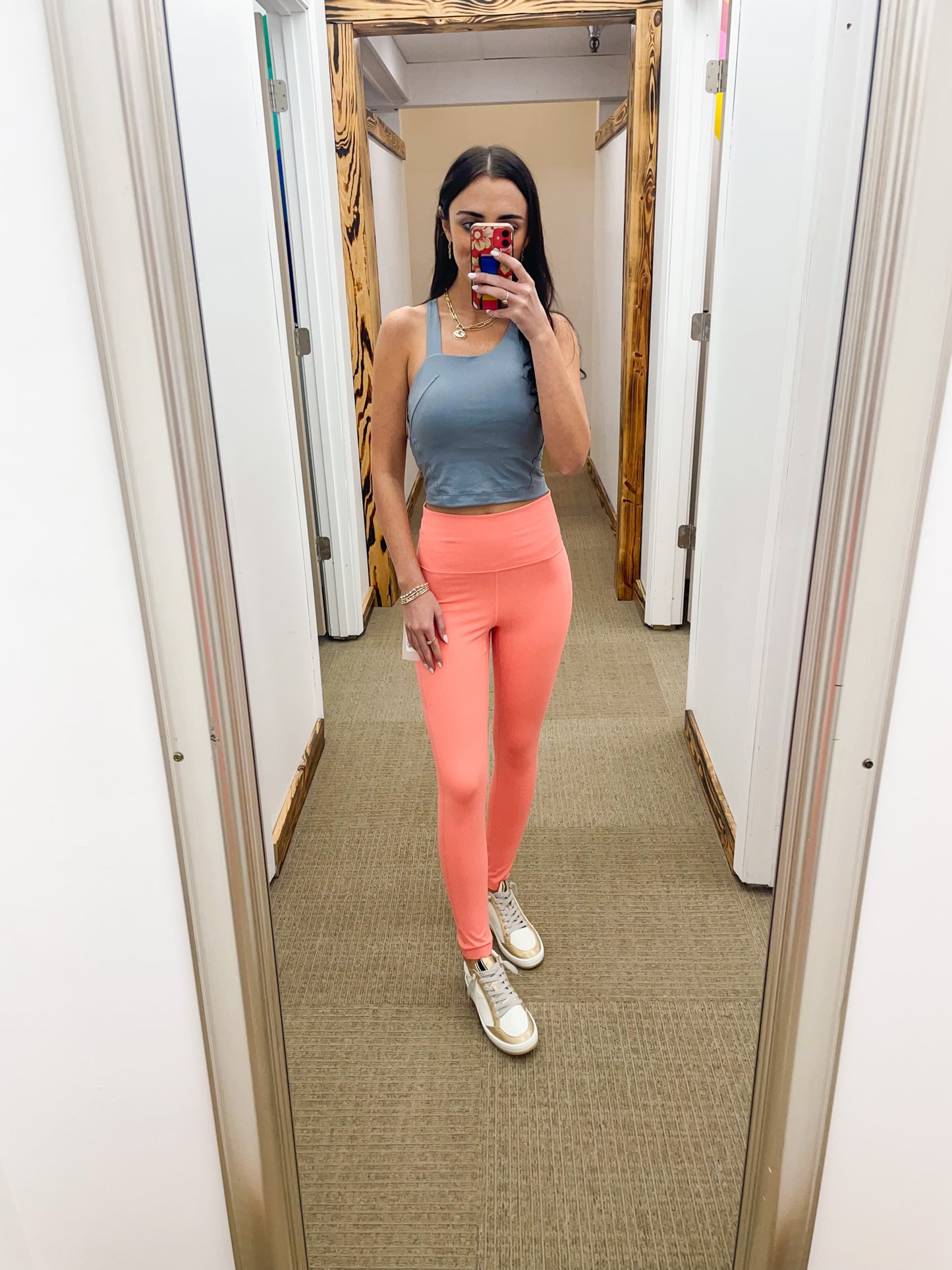 Get To Moving Laser Cut High Waisted Leggings - 2 Colors