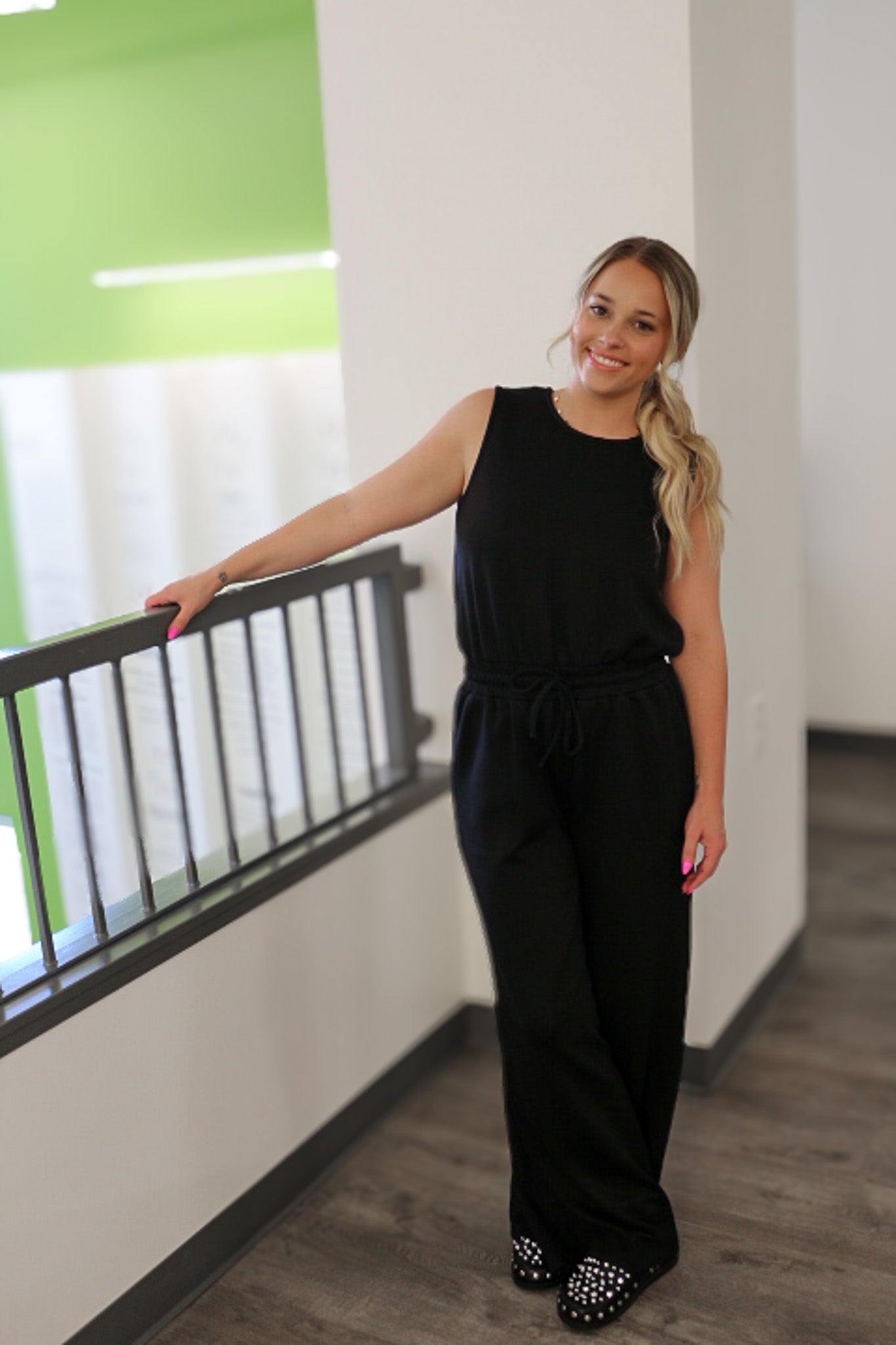 Atlas Black Jumpsuit By Mud Pie