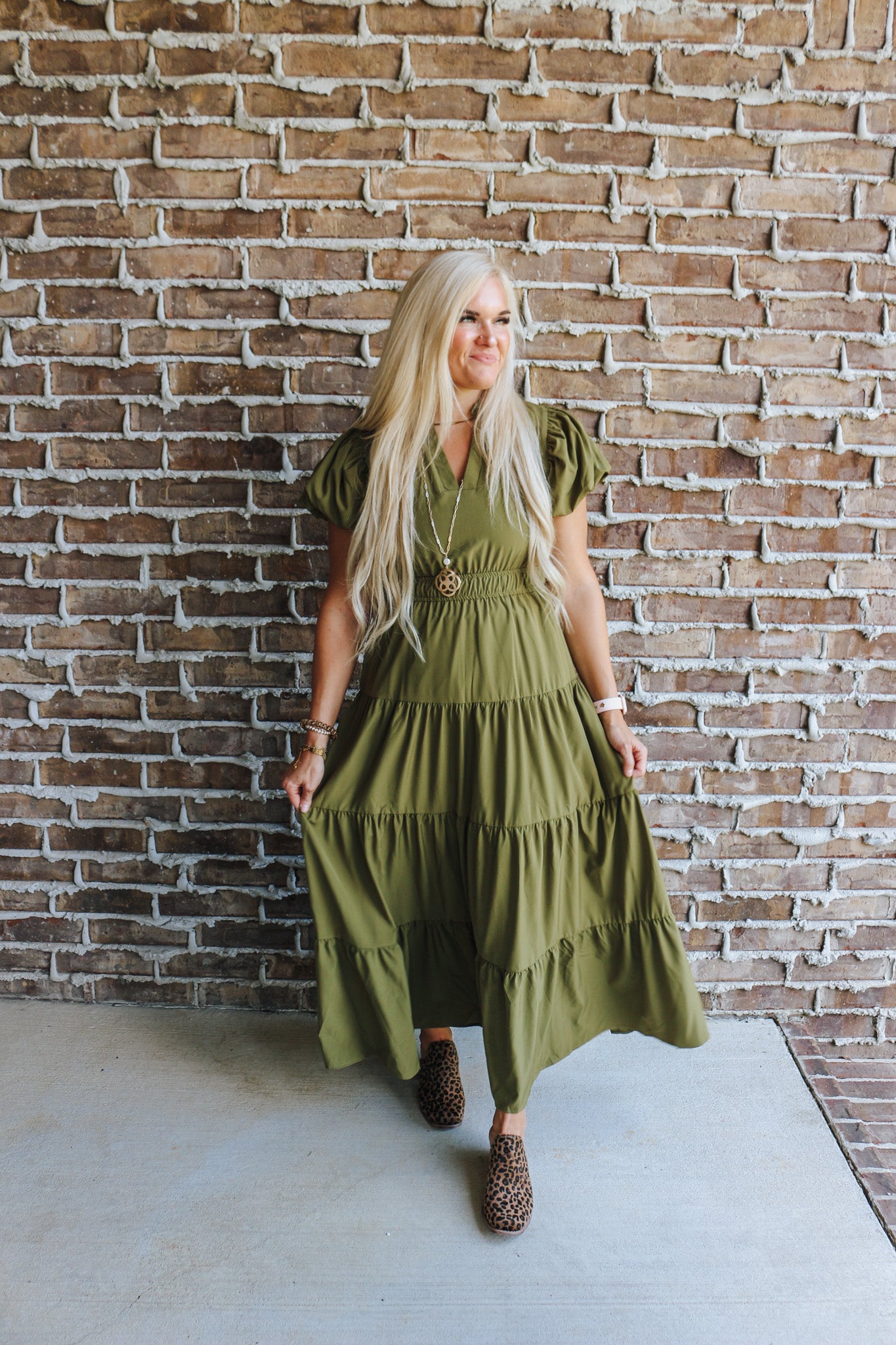 Can You Blame Me Martini Olive Dress