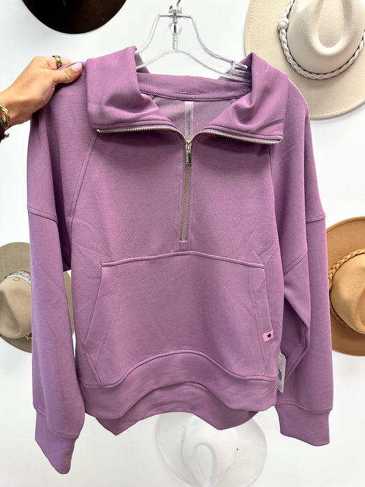 Giving You Inspo Half Zip Pullover -2 Colors