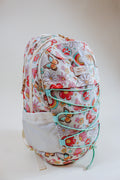 Simply Southern backpacks shown in camo, black, floral, pink cherry print, snake print, and navy floral