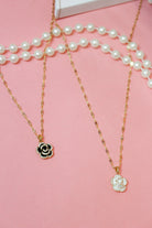 Charlie Paige Rose Bud Sparkle Necklace