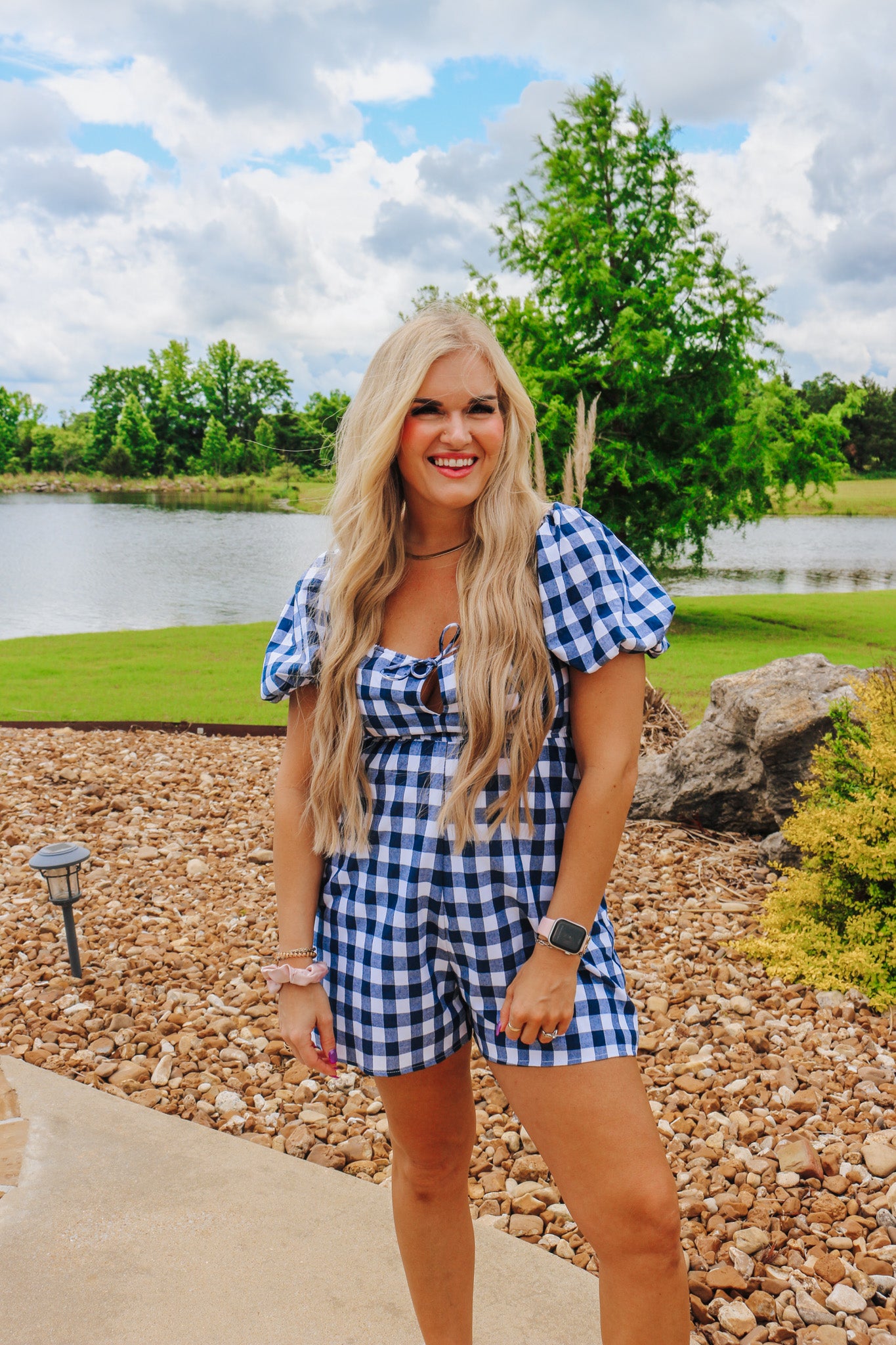 Picnic Plans Gingham Romper -3 Colors