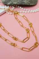 Charlie Paige Gold Paperclip Link Chain Necklace
