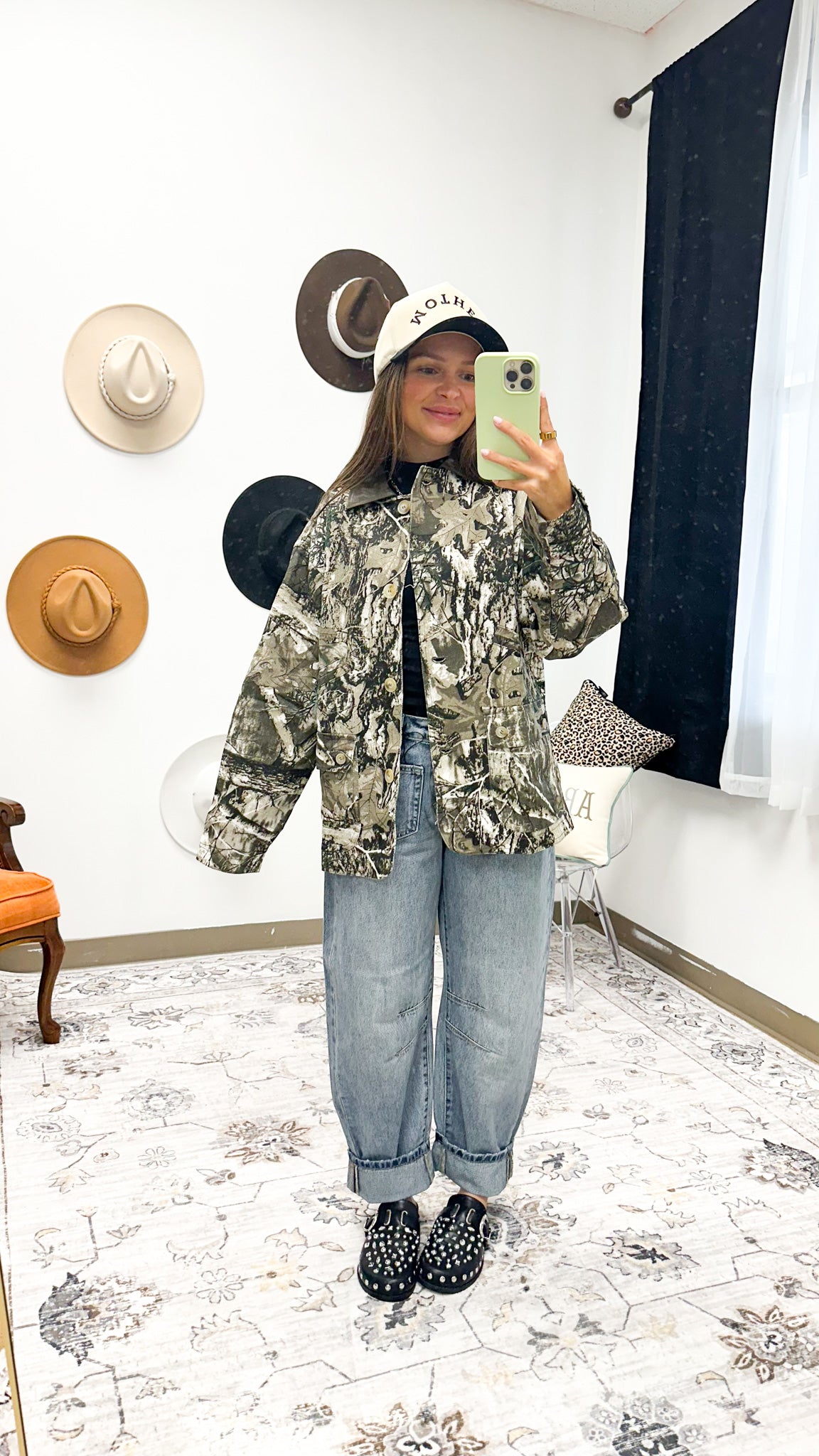 Silence Speaks Louder Khaki Camo Denim Jacket