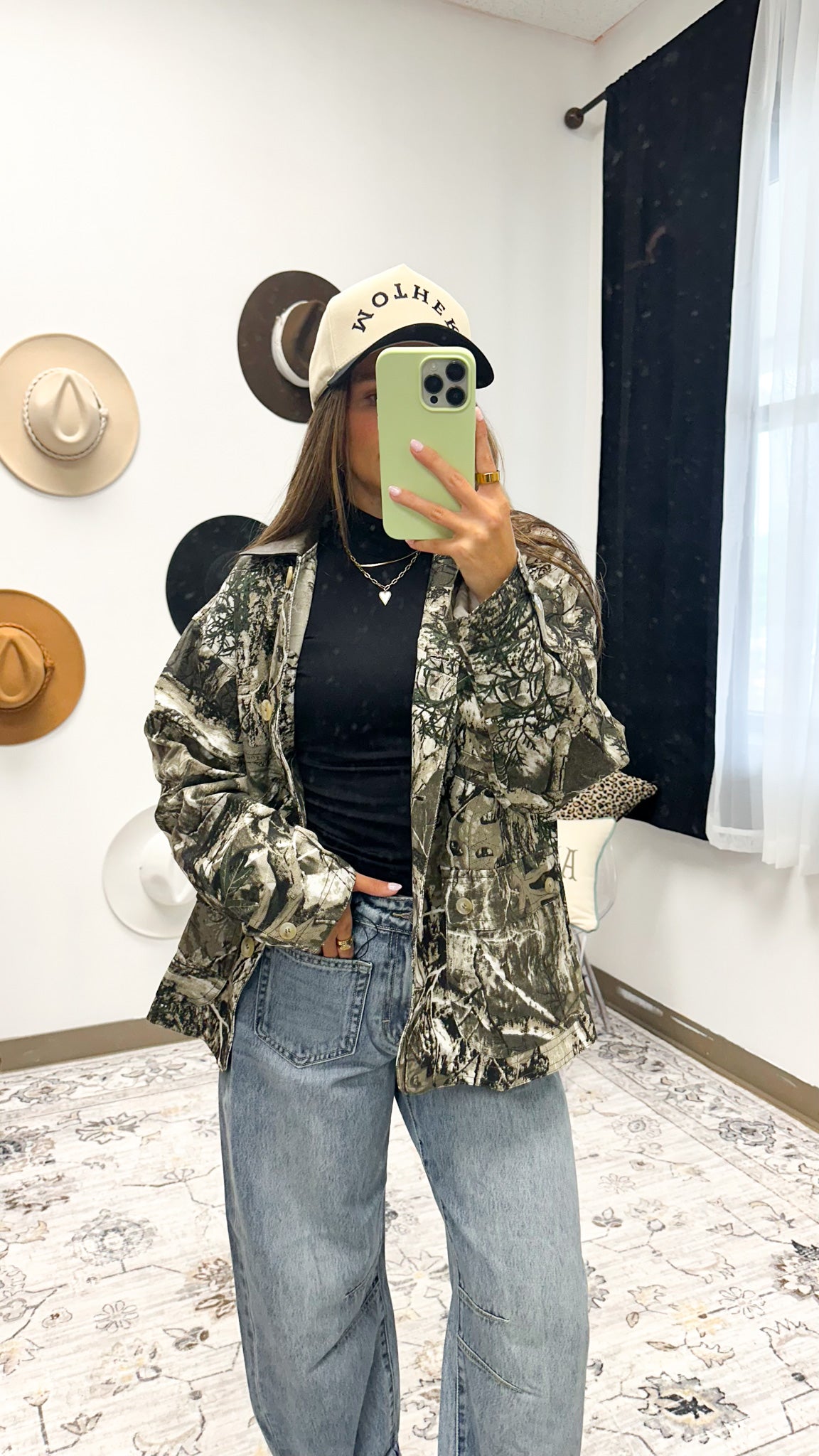 Silence Speaks Louder Khaki Camo Denim Jacket