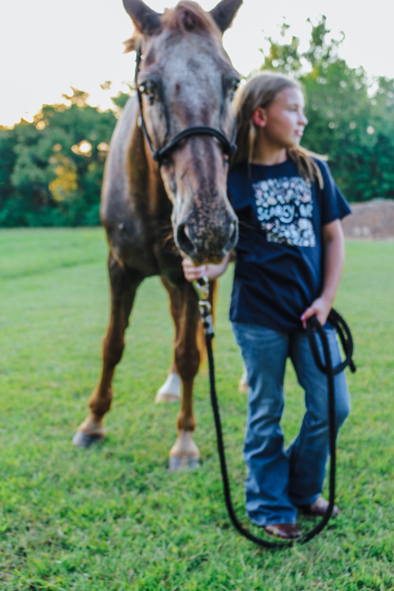 Toddler Searcy Navy Floral Graphic Tee