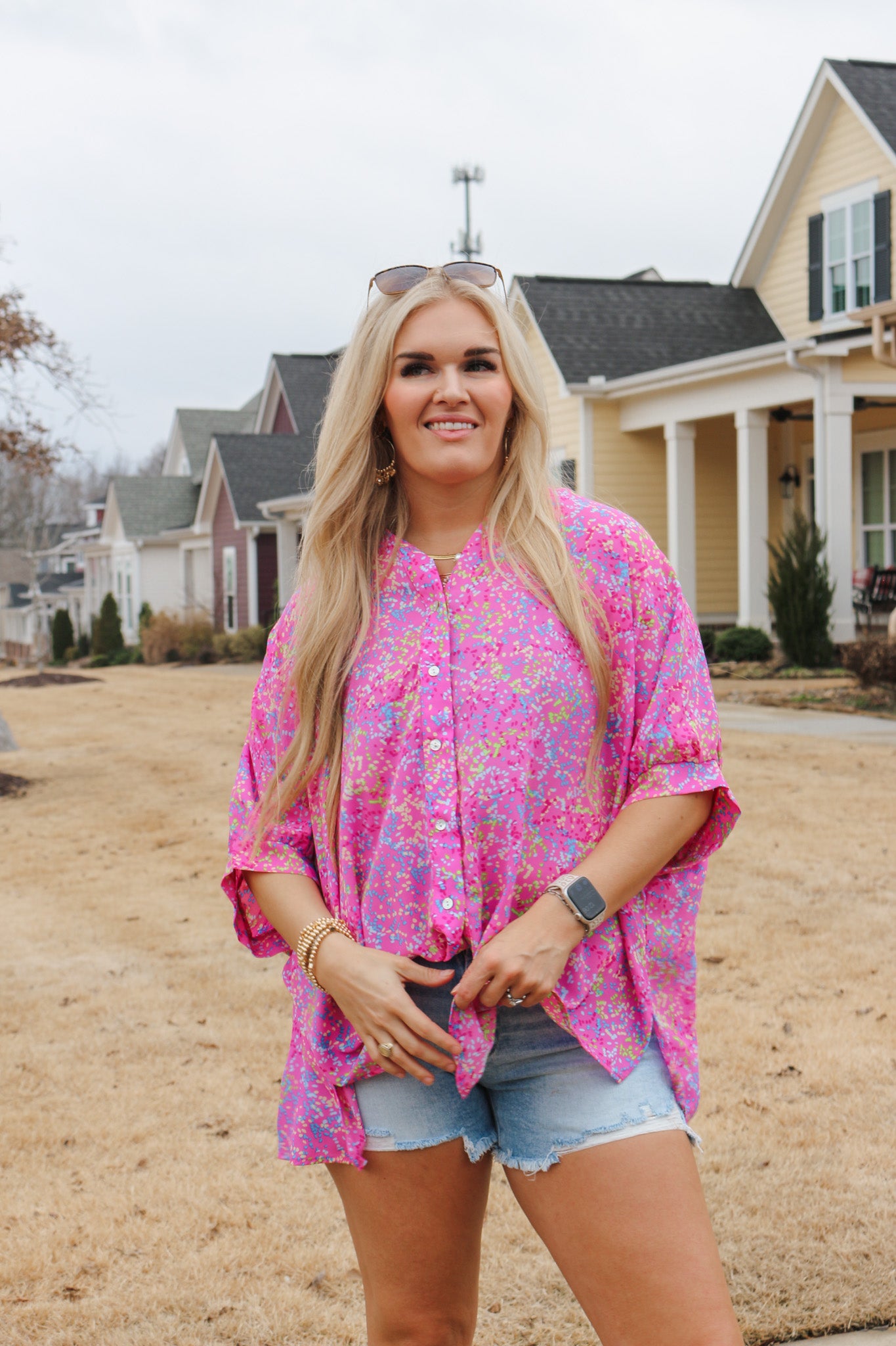 Arizona Button Up Blouse -2 Colors