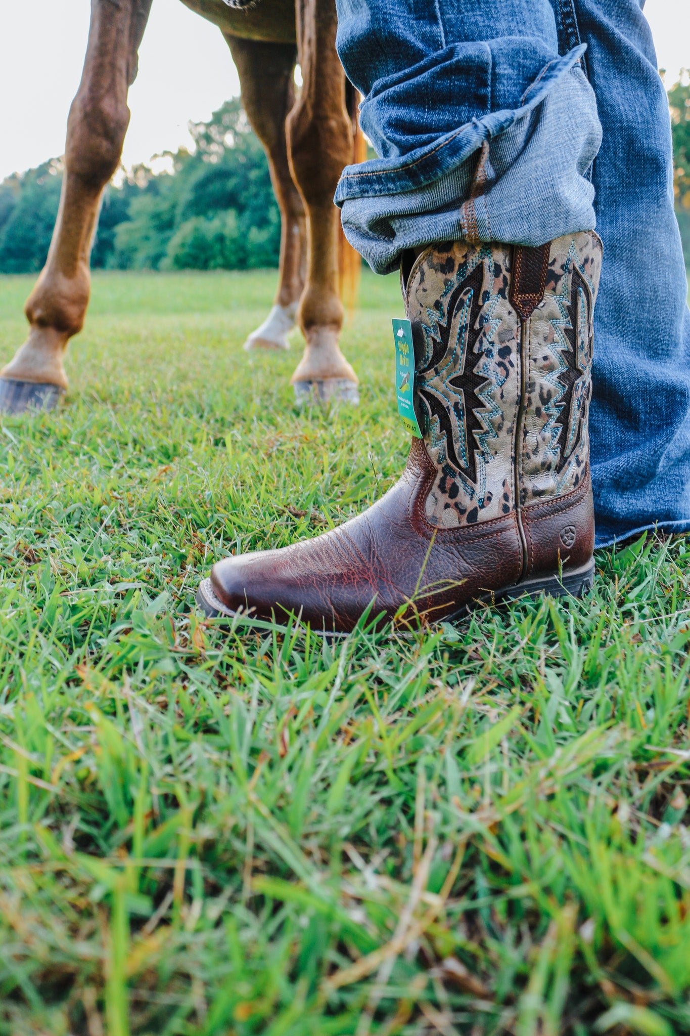 Kids Leopard Koel VentTEK Western Boot Ariat