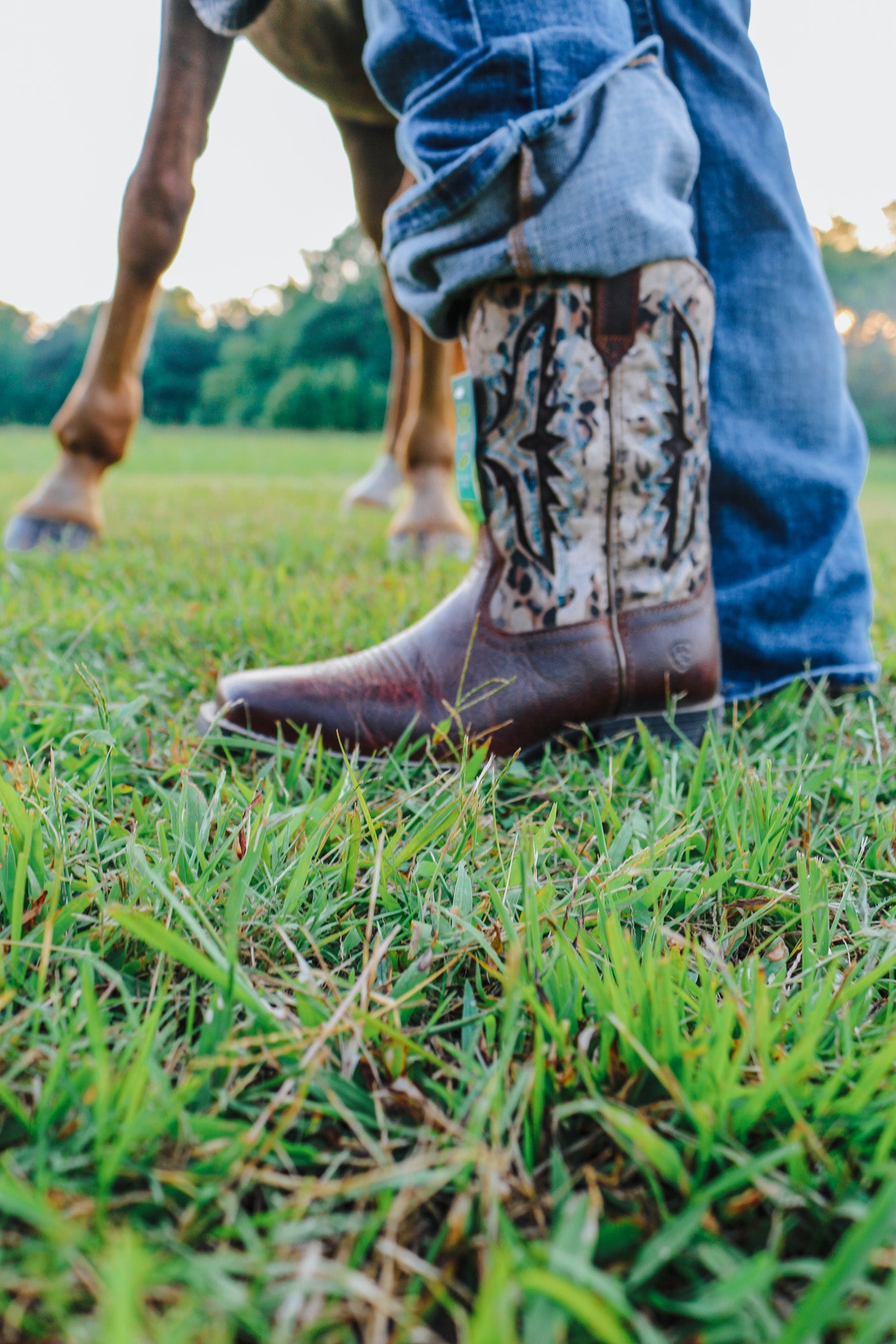 Kids Leopard Koel VentTEK Western Boot Ariat