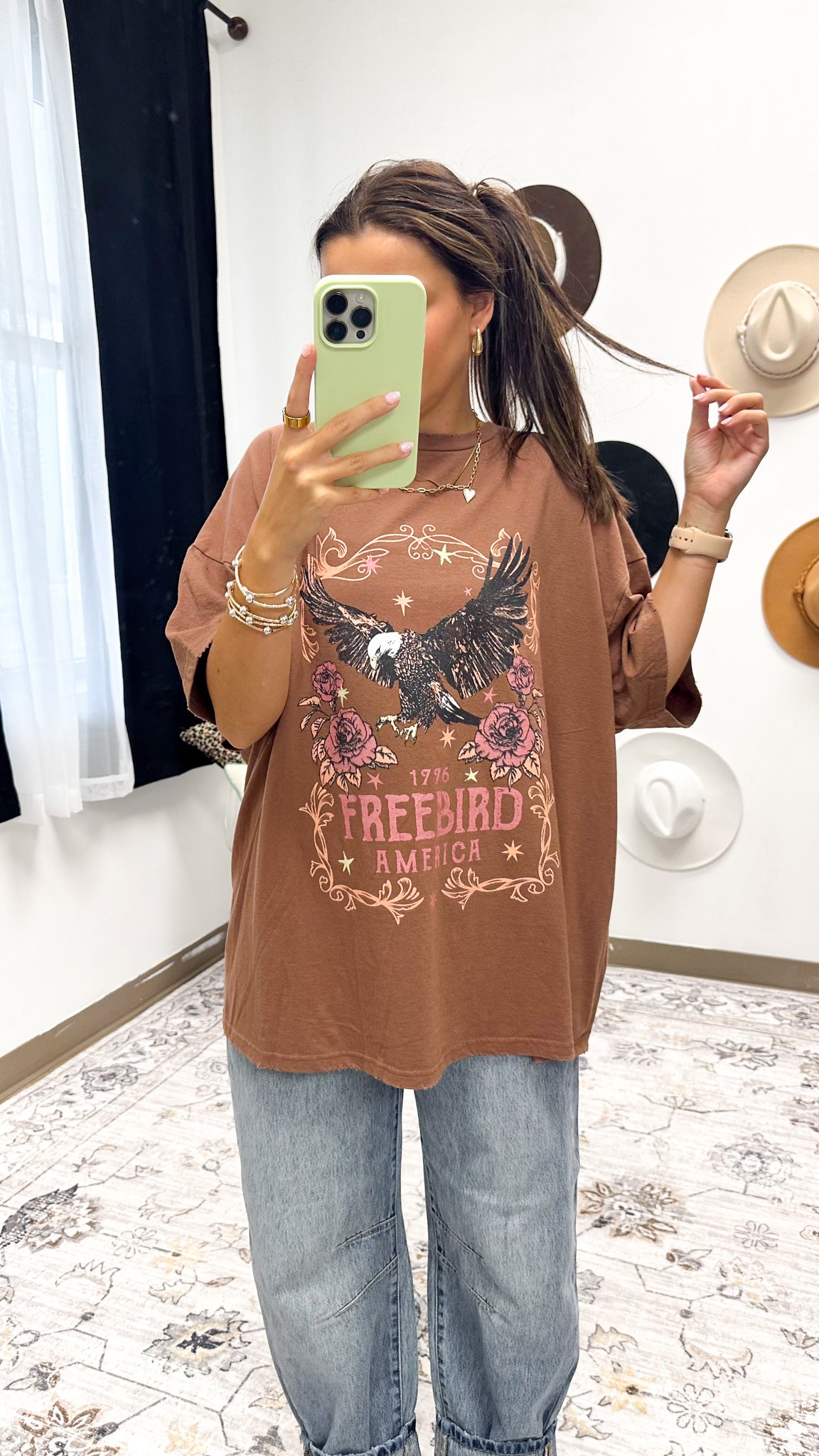 1996 Free Bird America Brown Graphic Tee