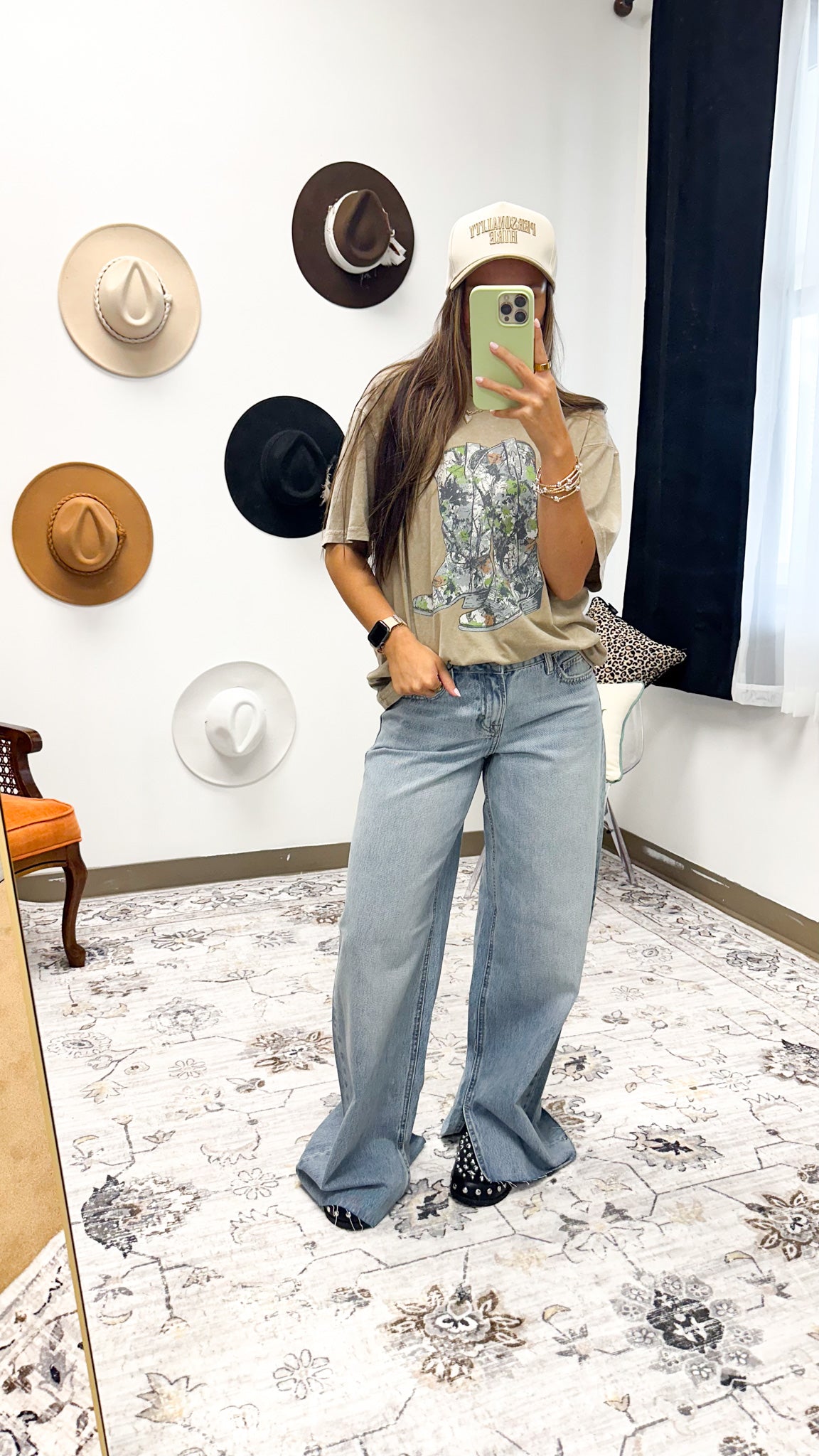 Nori Mid Rise Wide Leg Jeans By Hidden