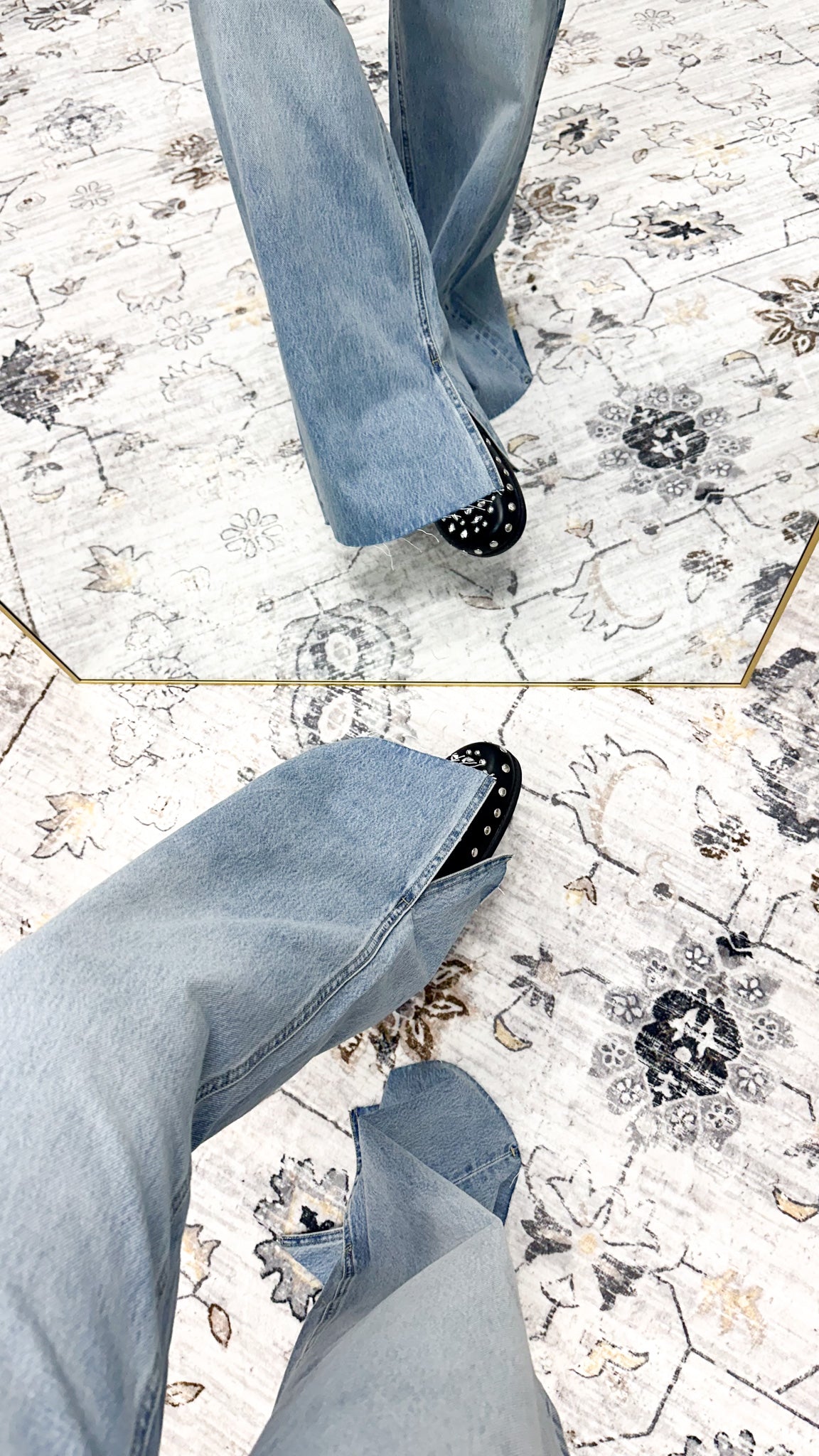 Nori Mid Rise Wide Leg Jeans By Hidden