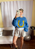 Ask Again Later Stripe Shorts