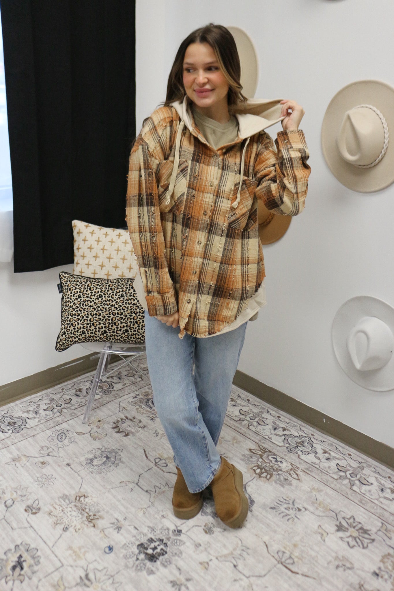 Good Company Hoodie Plaid Flannel -2 Colors