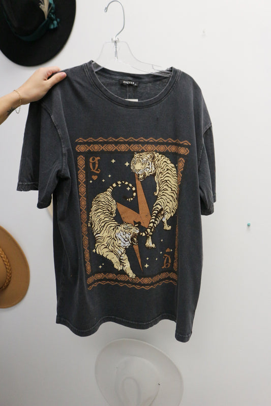 Vintage Tigers Bolt Graphic Tee -2 Colors
