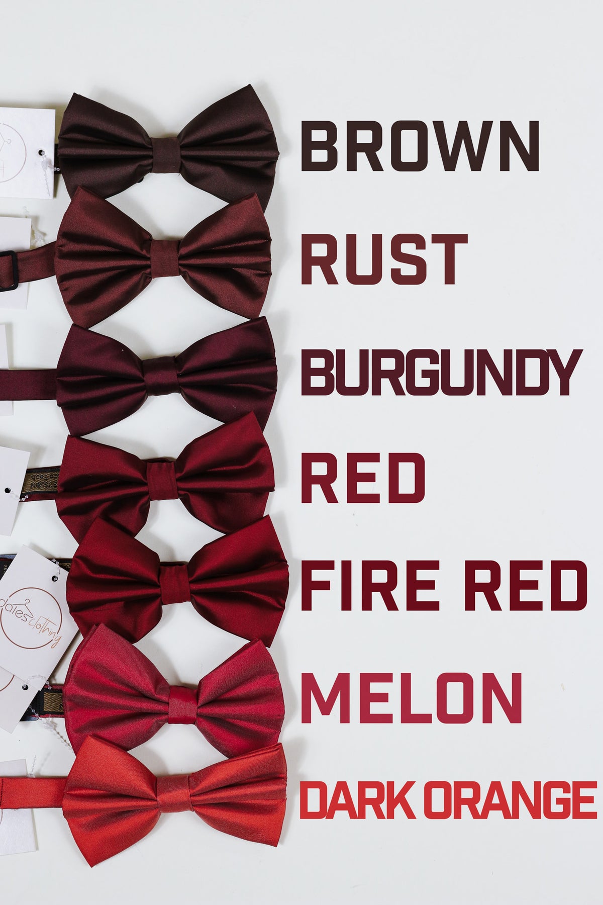 Rust Red-Brown Bow Tie