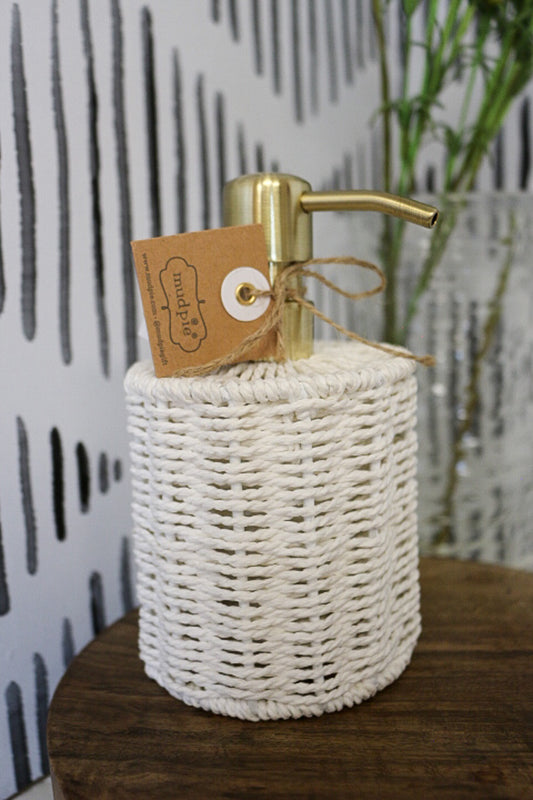 Woven Seagrass Soap Pump - 2 Colors