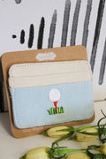 Embroidered Slim Wallet