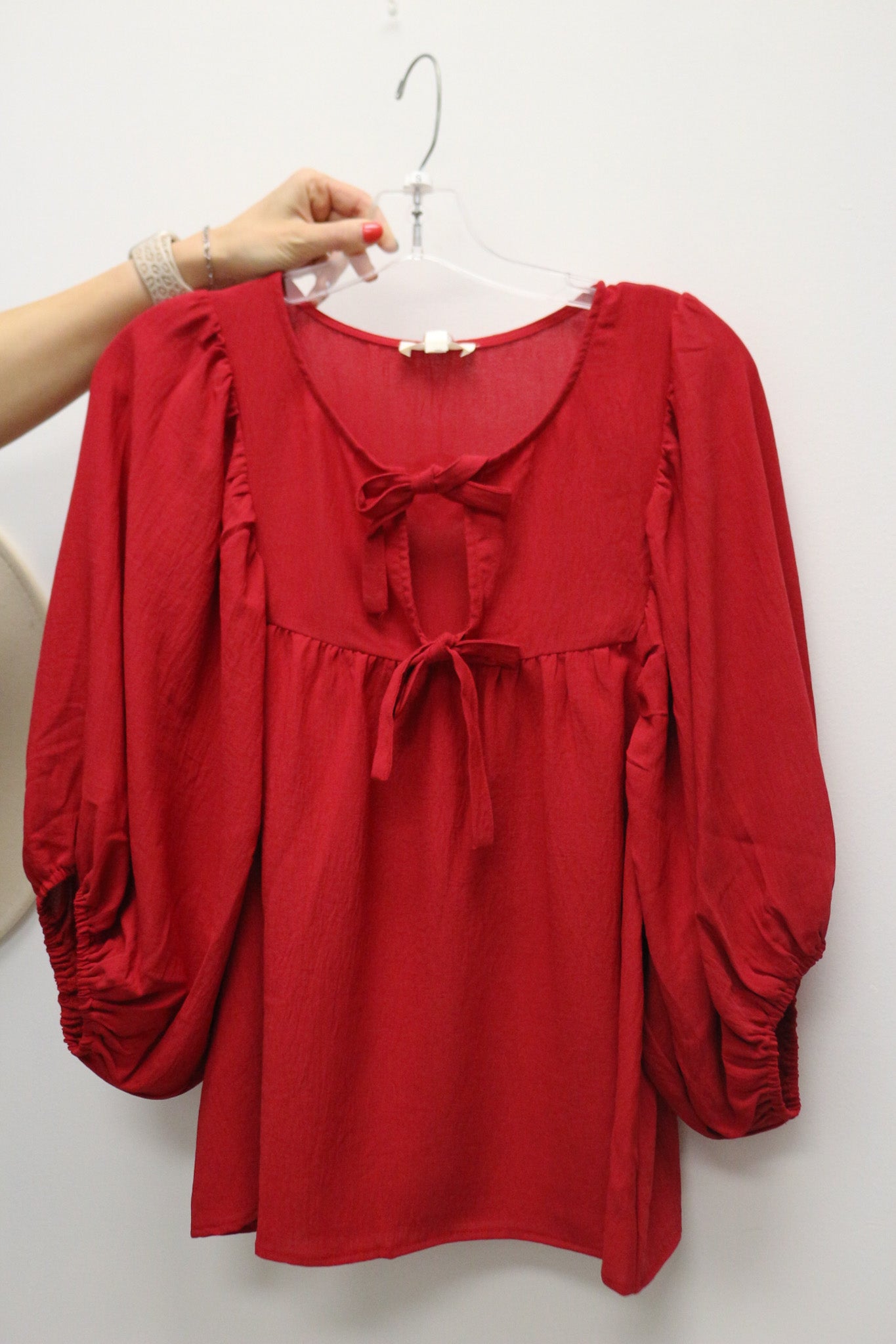 Give Me Some Grace Bow Blouse -3 Colors