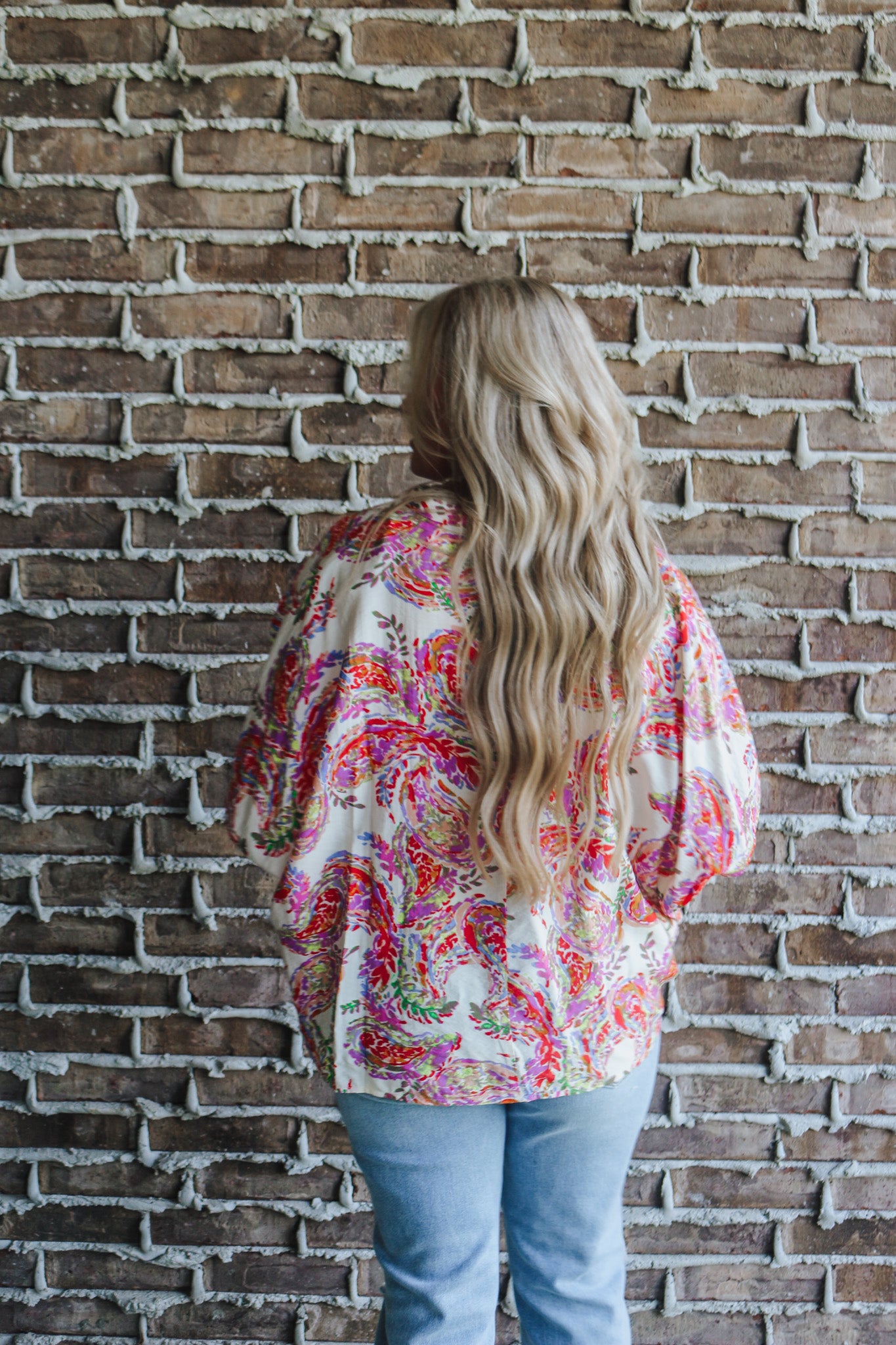 Weekly Plans Multi Paisley Blouse