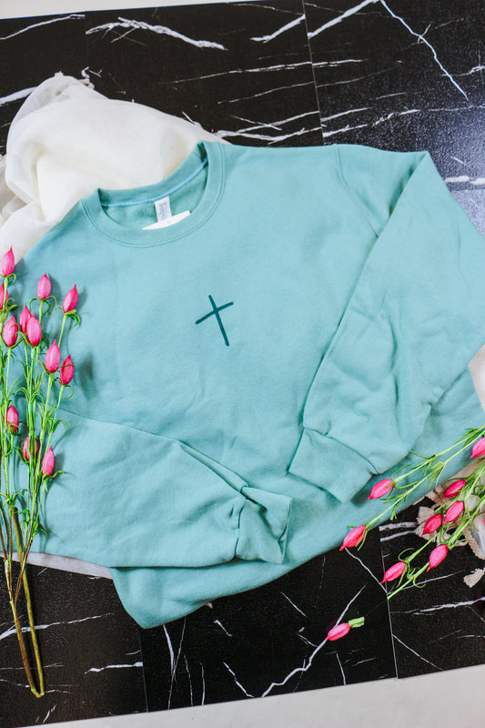 Freedom Found In Surrender Green Sweatshirt