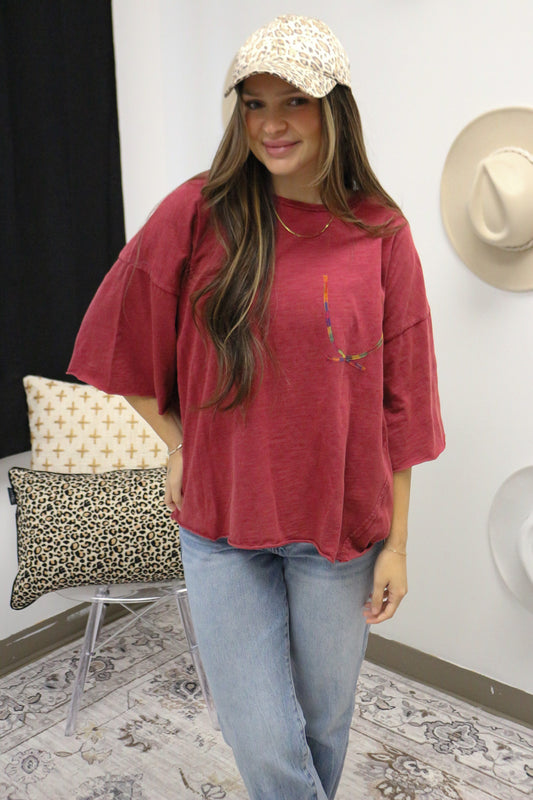 Calming Manners Raspberry Top