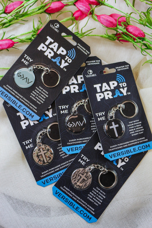 Tap To Pray Keychain -5 Colors