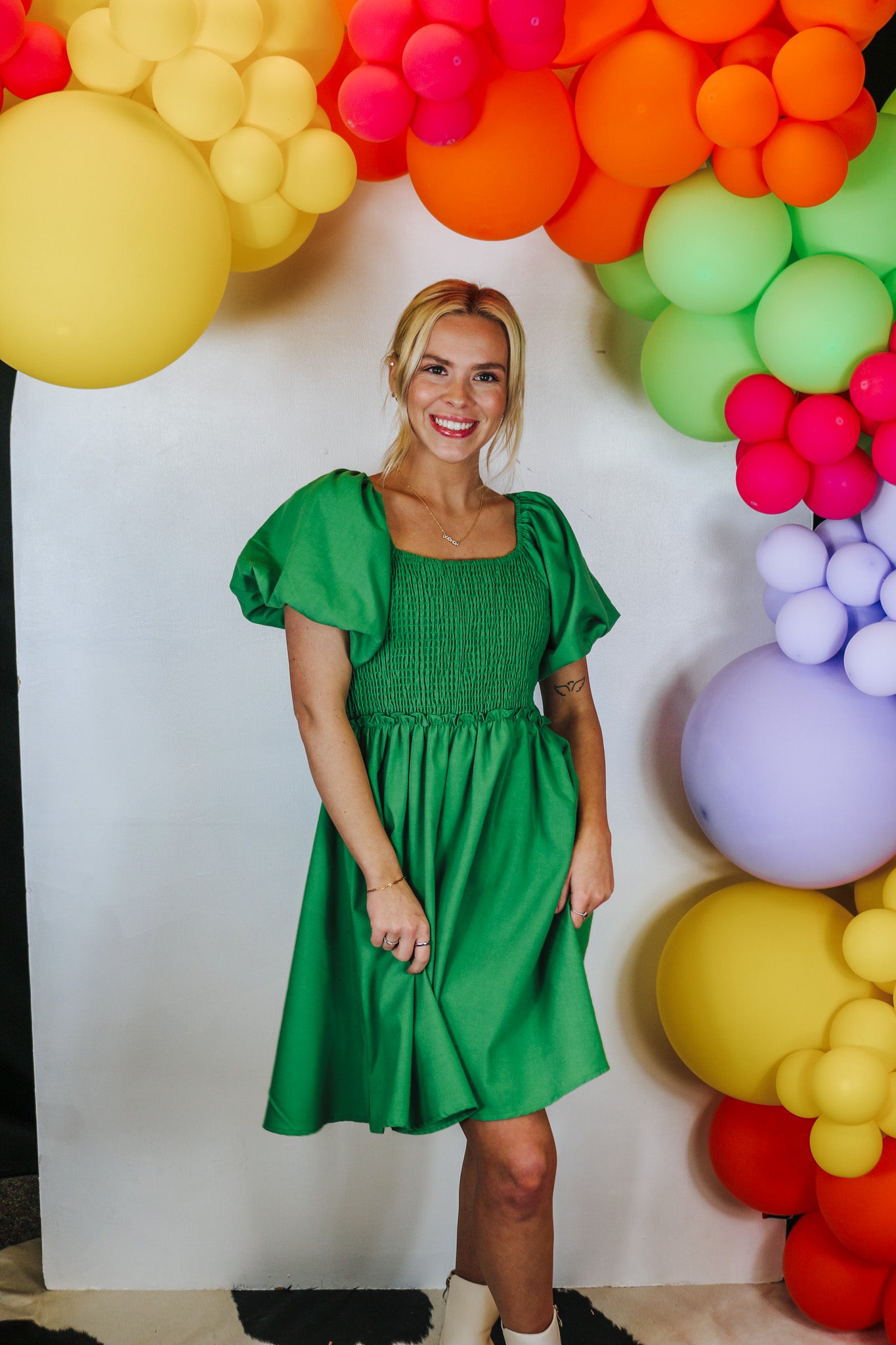 Apple Green Cocktail Dress