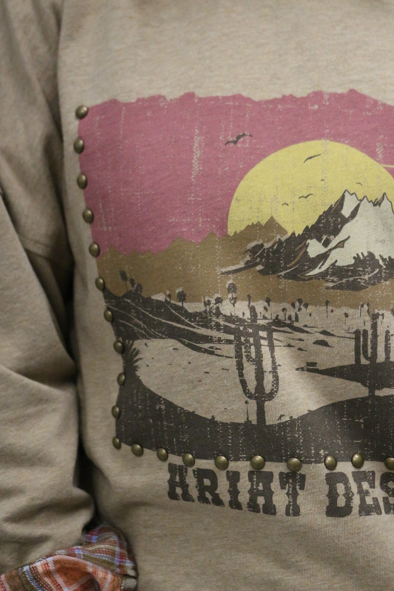 Ariat Canvas Oversized Heather Oatmeal Tee