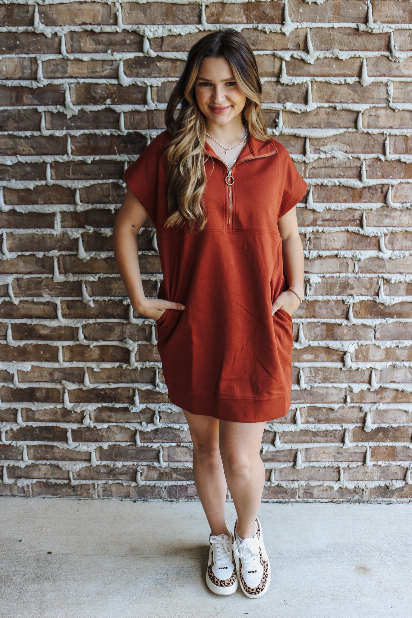 Effortless Selection Chestnut Dress