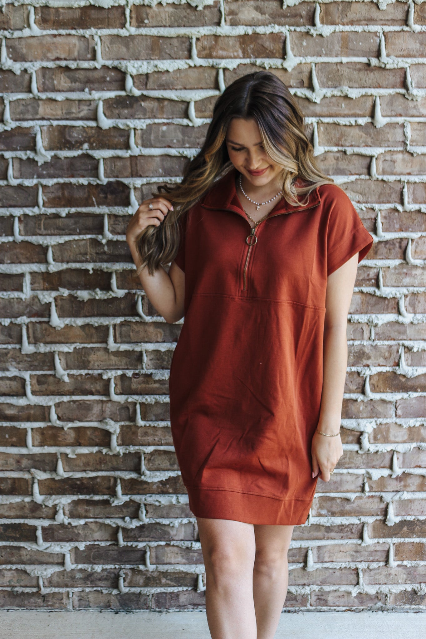 Effortless Selection Chestnut Dress