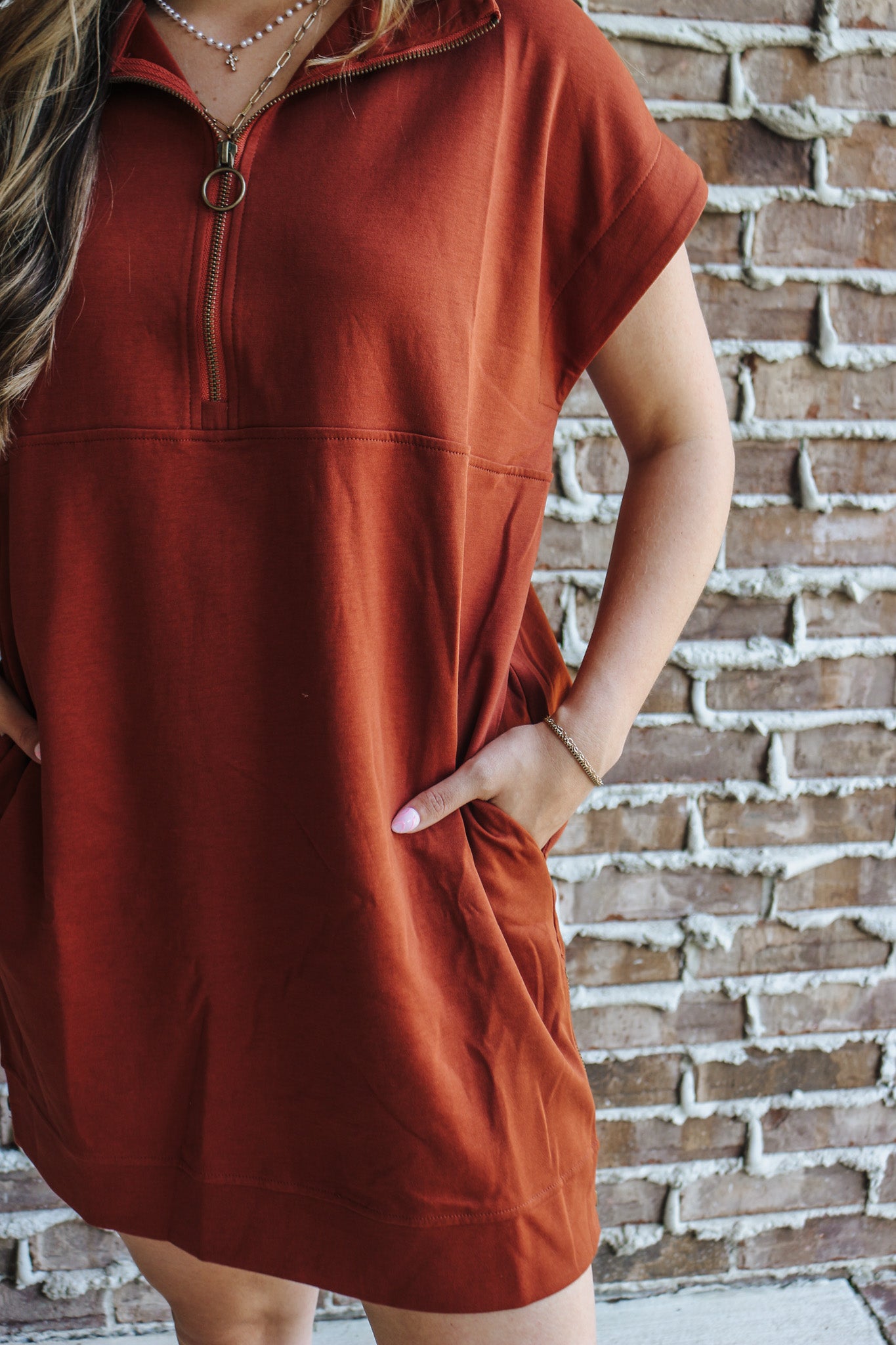 Effortless Selection Chestnut Dress