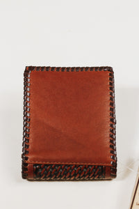 3D Basket Weave Sunburst Bifold Wallet
