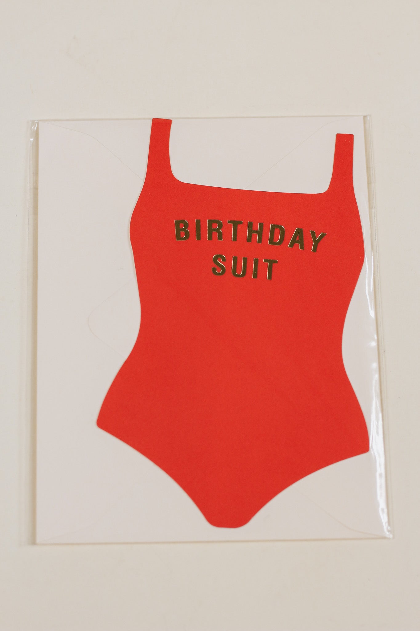 Birthday Suit Flat Greeting Card