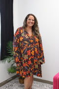 October Muse Floral Dress