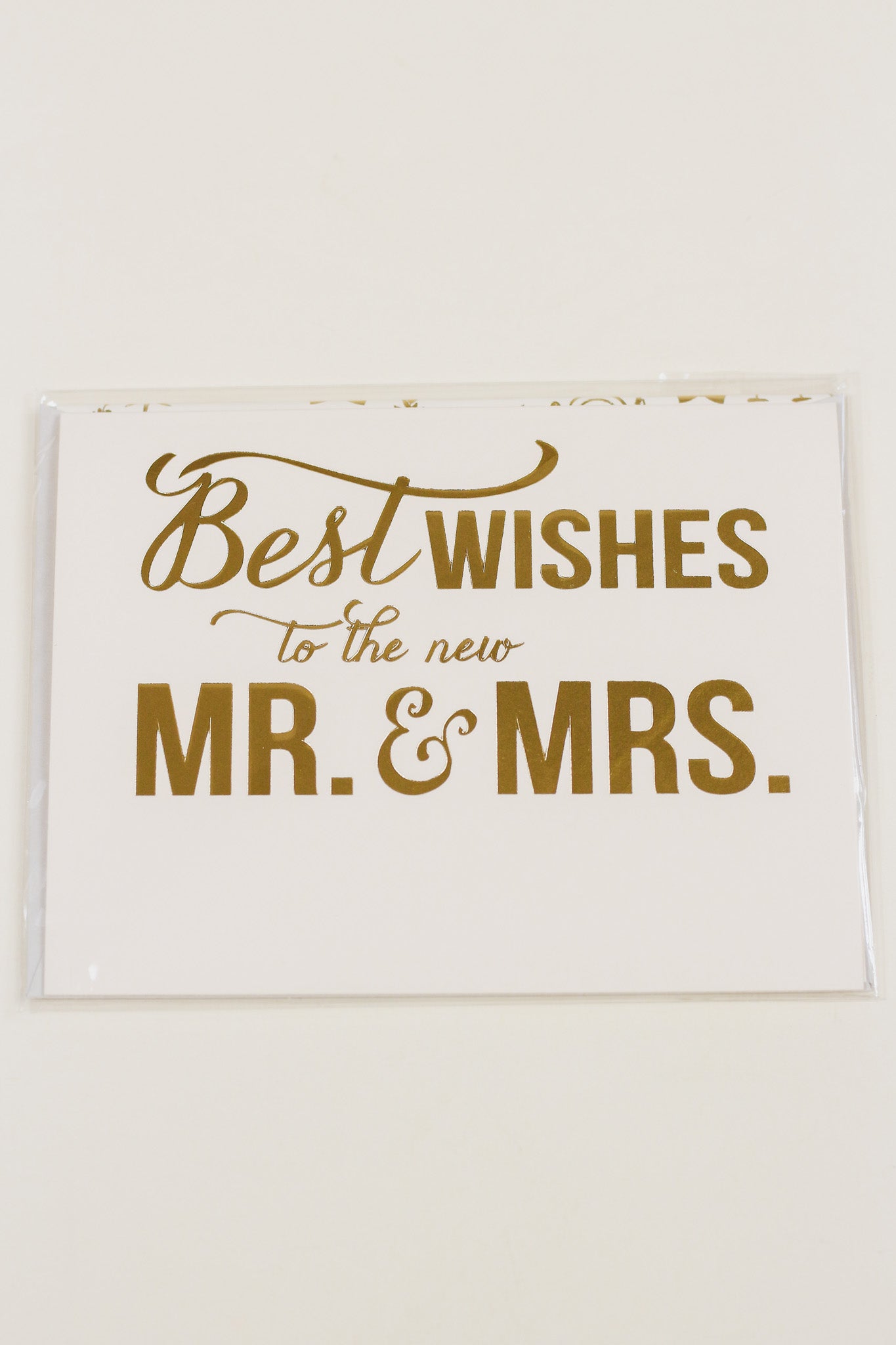 Best Wishes Mr. and Mrs. Wedding Greeting Card