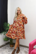 October Muse Floral Dress