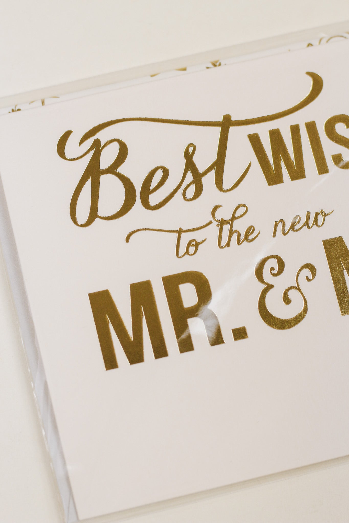 Best Wishes Mr. and Mrs. Wedding Greeting Card